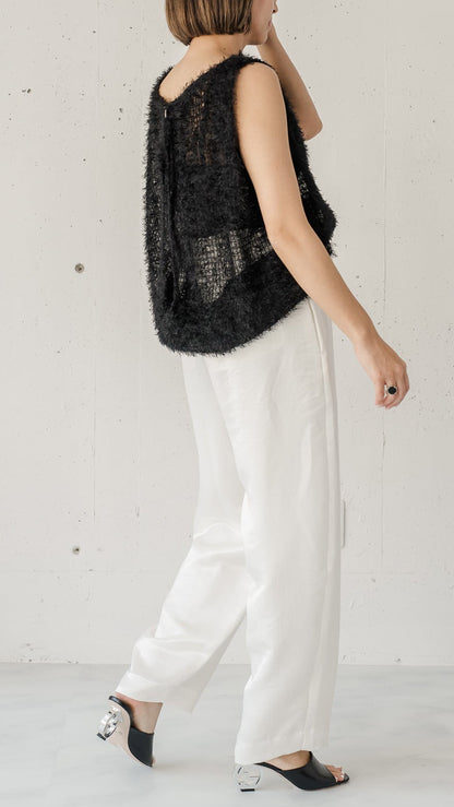 Feather Veil Blouse (3color)