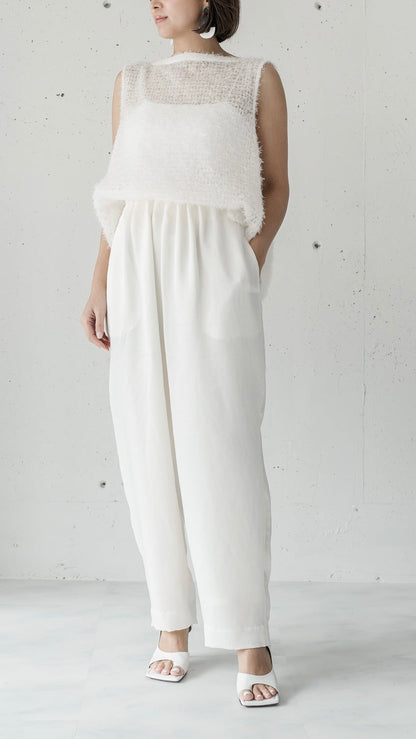 Feather Veil Blouse (3color)