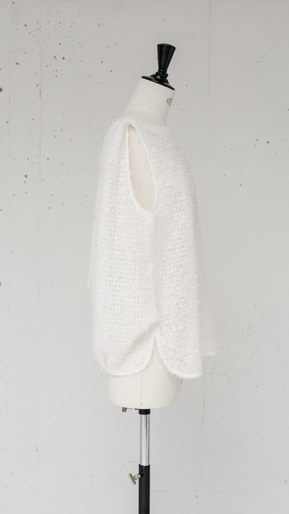 Feather Veil Blouse (3color)