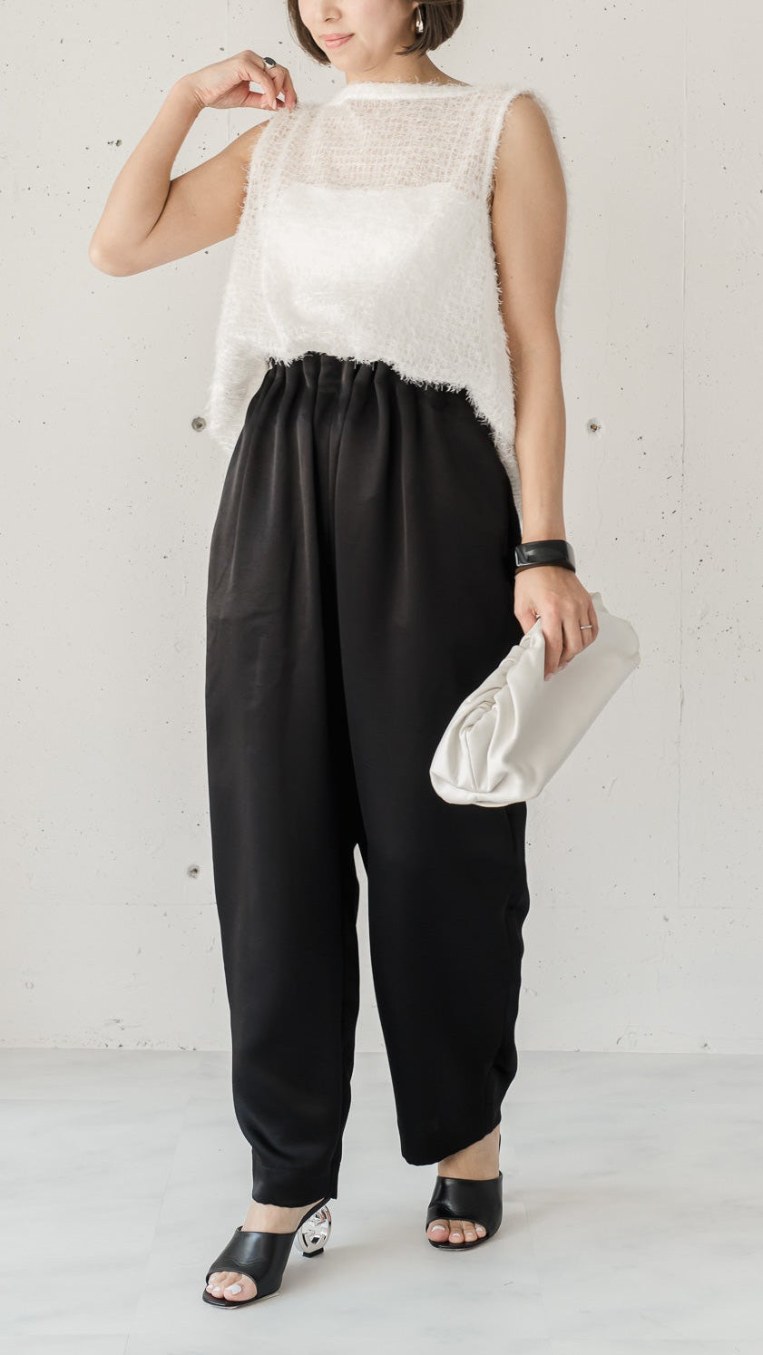 Arch Satin Easy Pants (3color)