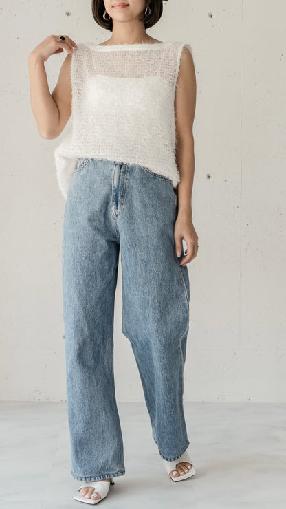 Feather Veil Blouse (3color)