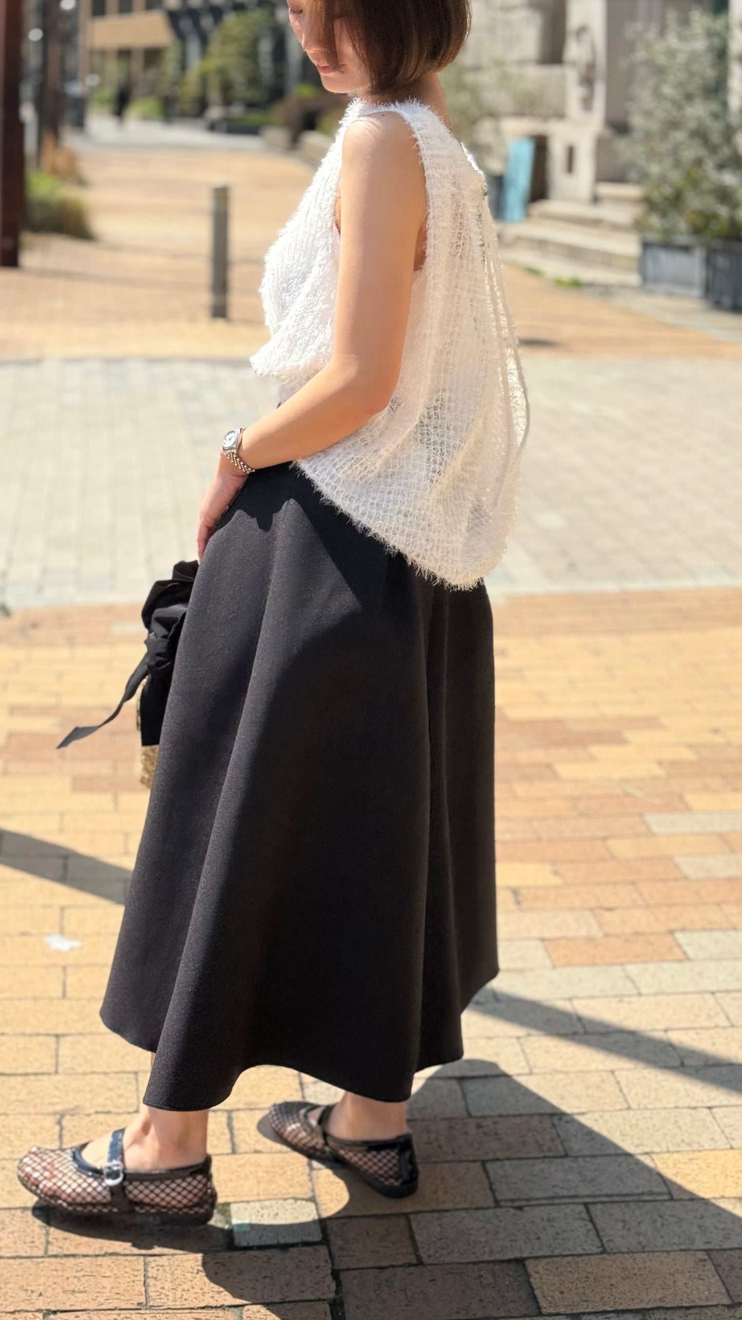 Feather Veil Blouse (3color)