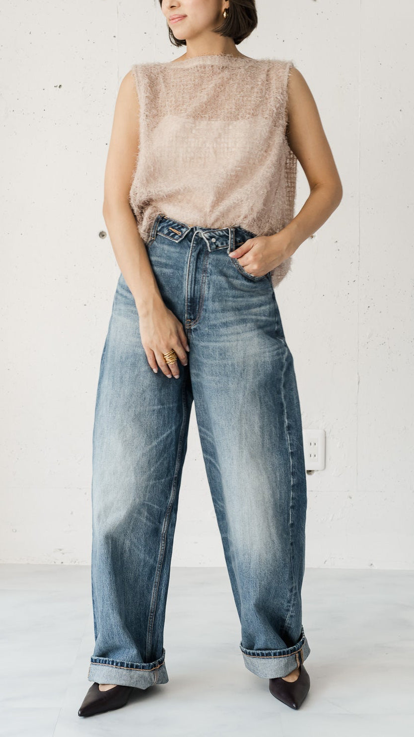 Feather Veil Blouse (3color)