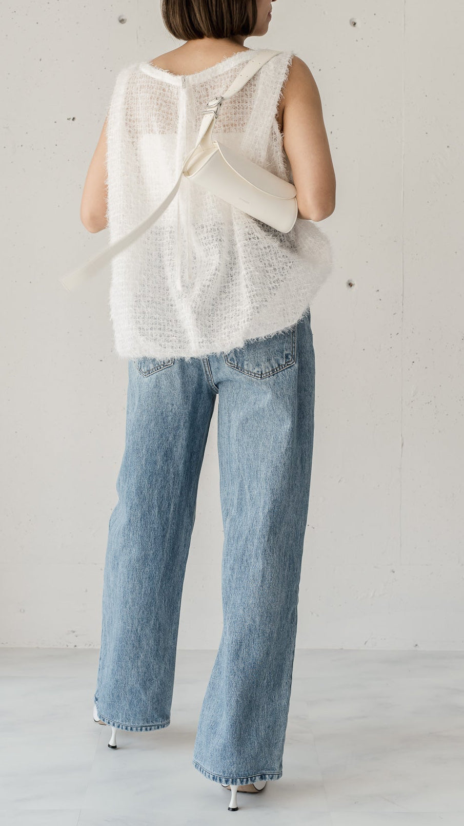 Feather Veil Blouse (3color)