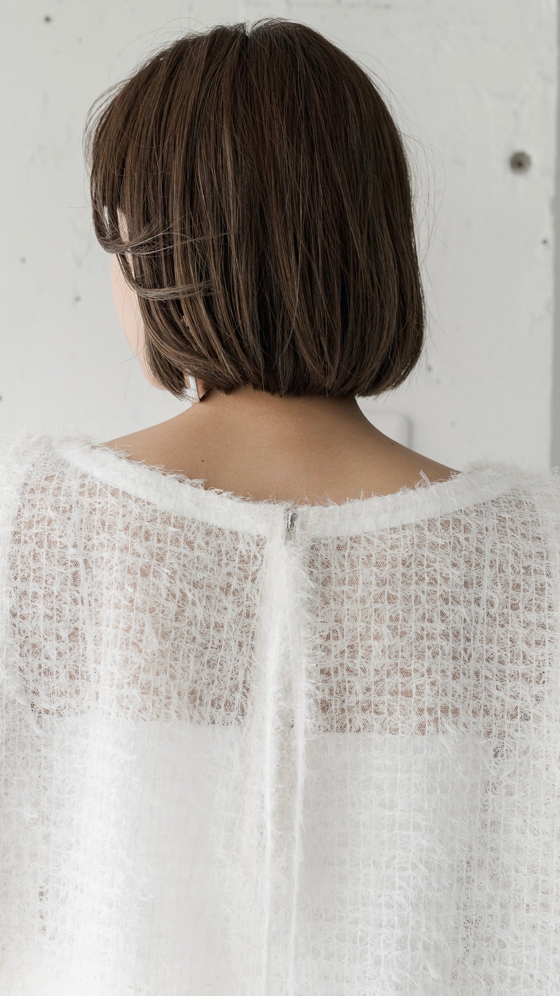 Feather Veil Blouse (3color)